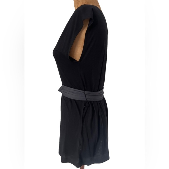 French Connection Black Tunic Gray Tie Like New! S - Picture 4 of 9